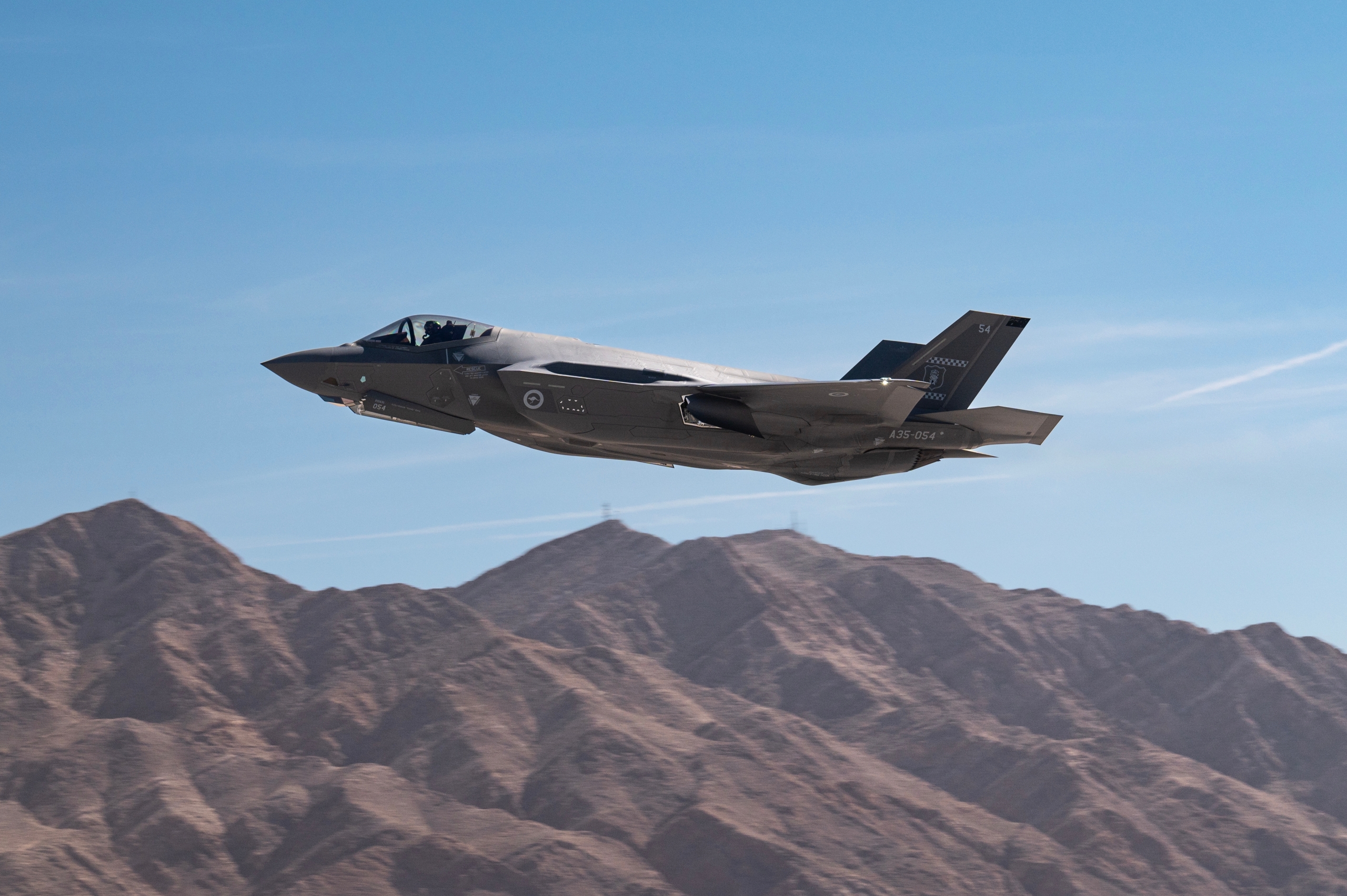 A,Royal,Australian,Air,Force,(raaf),F-35a,Takes,Off,For